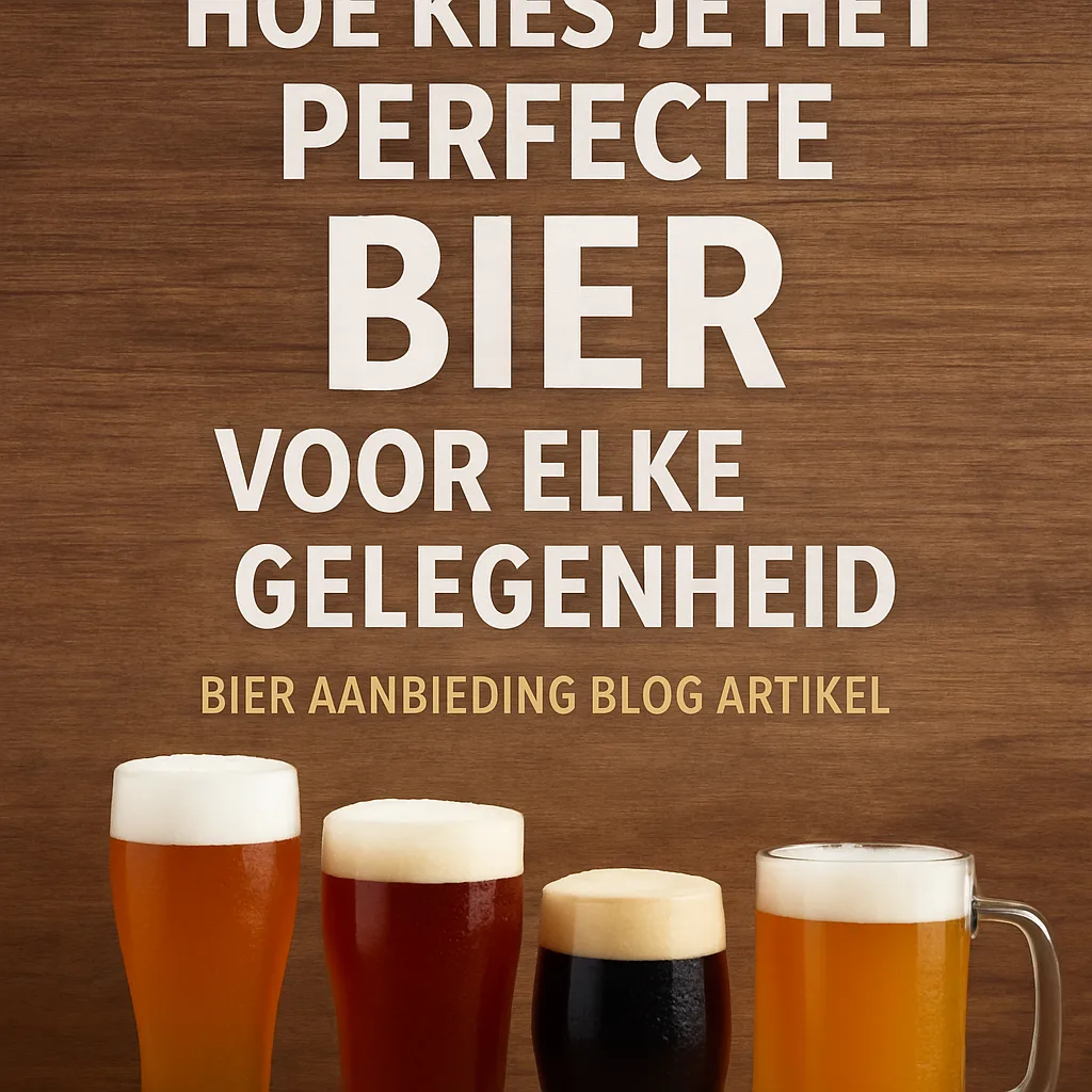 Hoe kies je het perfecte bier voor elke gelegenheid