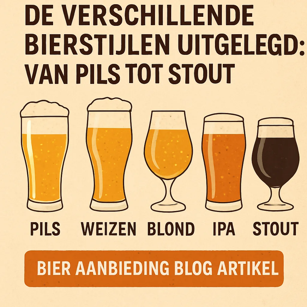 De verschillende bierstijlen uitgelegd: van pils tot stout