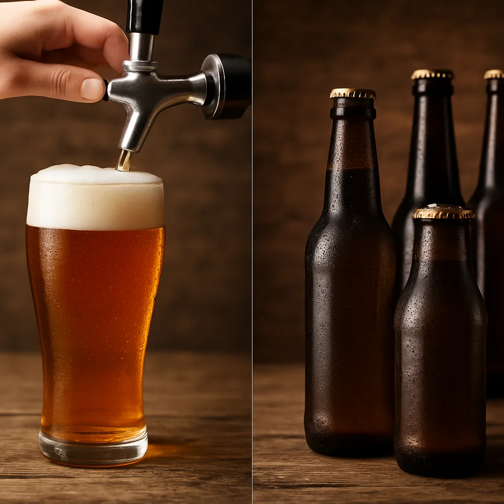 Wat is het verschil tussen tapbier en flesbier?