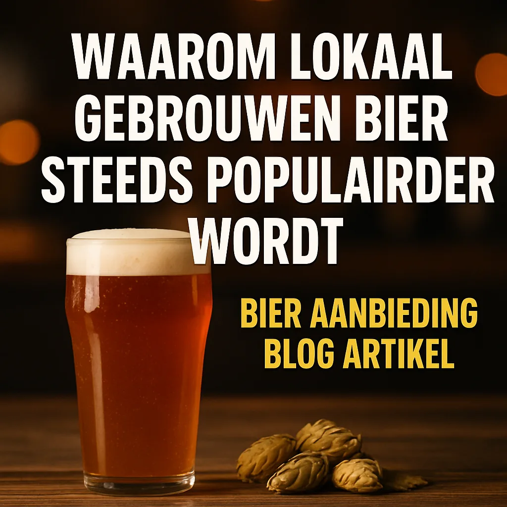 Waarom lokaal gebrouwen bier steeds populairder wordt